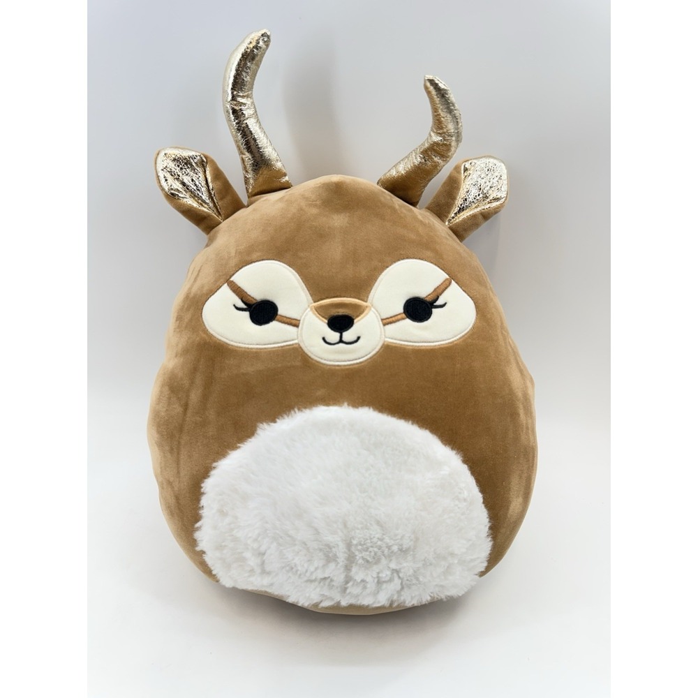 Kieli Squishmallow 14" Antelope With Golden Horns Fur Belly